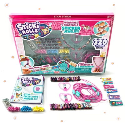 Pulsera y Collar con Stickers Sticki Rolls