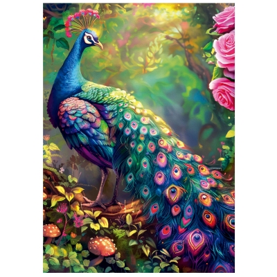 Rompecabezas Jardín del Pavo Real 1000 Piezas