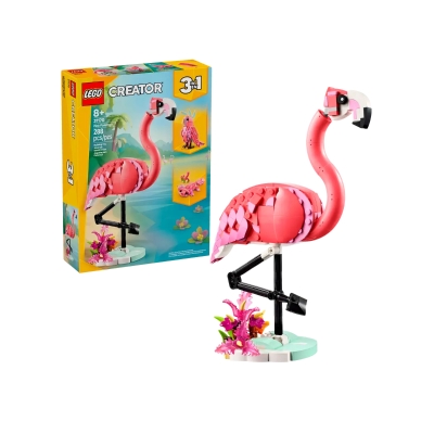 Lego Creator 3 en 1 Animales Salvajes Flamenco Rosado