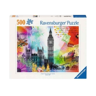 Rompecabezas Tarjeta Postal de Londres 500 Piezas