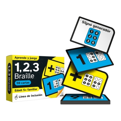 Juego de Cartas 123 en Braille