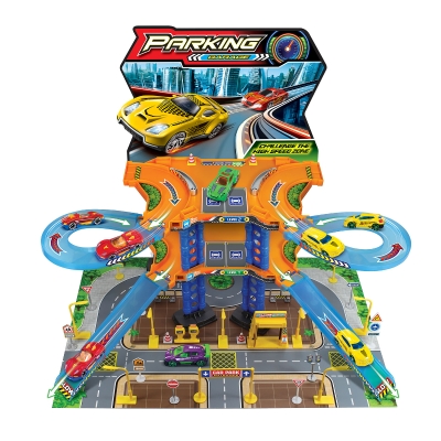 Playset Garaje con 4 Carros
