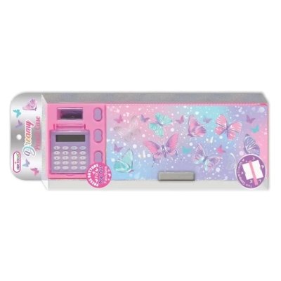 Estuche Mariposa con Calculadora