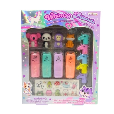 Resaltadores con Borra Animales Kawaii