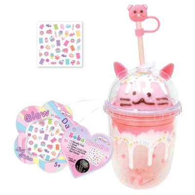 Vaso Boba Kawaii Brilla en la Oscuridad
