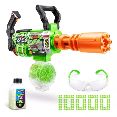 Lanzador Hyper Gel Glow Gatling X-Shot