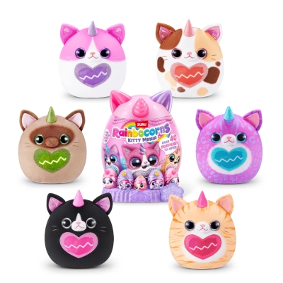 Peluche Rainbocorns Eggzania Gatito Mania
