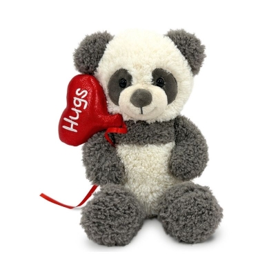 Peluche Oso con Corazón Phi Phi Gris 11 Pulgadas
