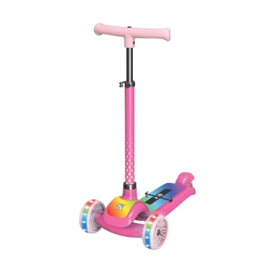 Patineta 3 Ruedas Iris Lit con Luces Rosado