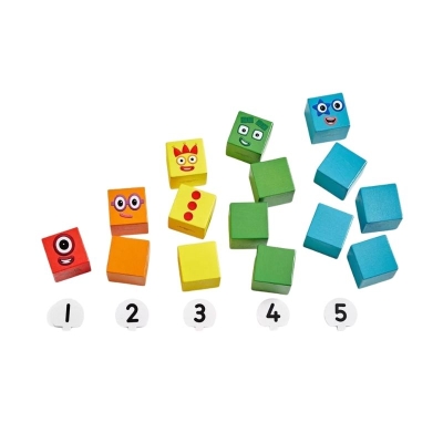 Bloques de Madera 1 al 5 Numberblocks