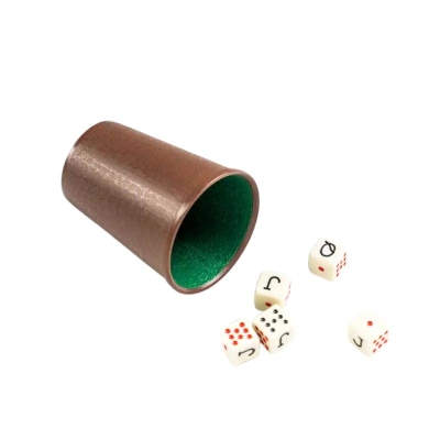 Juego de Dados Póker con Vasos