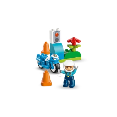 Lego DUPLO Motocicleta de Policia Azul