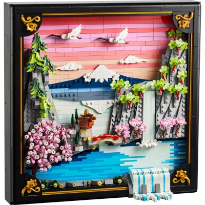 Lego Art Paisaje de Flores de Cerezo Japonés