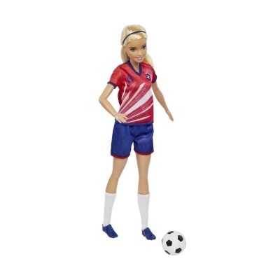 Muñeca Barbie Futbolista Rubia