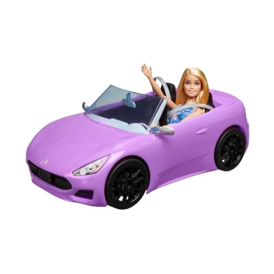 Carro Convertible Barbie con Muñeca
