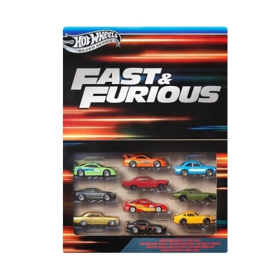 Set de Vehículos Hot Wheels Fast & Furious 10 Piezas 3 Años
