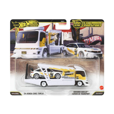 Camión Transportador con Carro Hot Wheels Premium