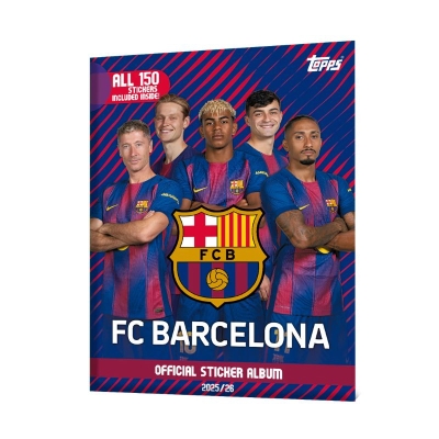 Albúm Topps Barcelona FC 2025-2026 con Stickers