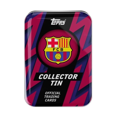 Lata Topps Barcelona FC 35 Tarjetas
