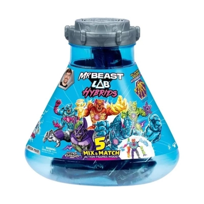 Juego 5 Figuras Mr Beast Lab Hybrids Hyper Fusion