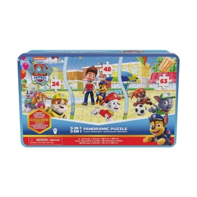 Rompecabeza Panorámico Paw Patrol 3 en 1