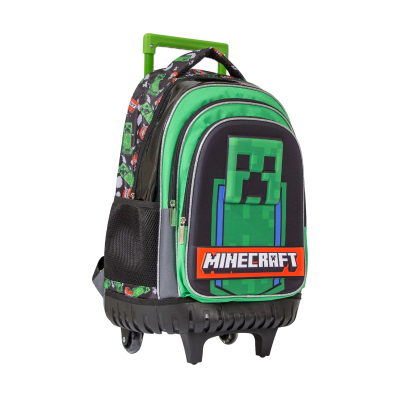 Mochila con Ruedas Minecraft Creeper 18 Pulgadas