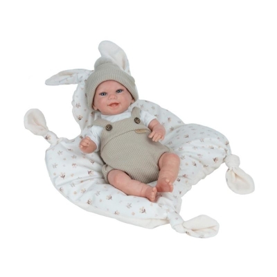 Bebé Reborn Mateo con Cojín Beige 14 Pulgadas