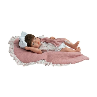 Bebé Reborn Alba con Manta Rosa 15 Pulgadas