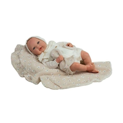Bebé Reborn Camila con Manta Beige 18 Pulgadas