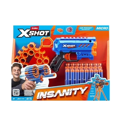 Lanzador de Dardos X-Shot Insanity Micro Serie 1 8 Años