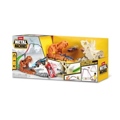 Playset de Dinosaurios Metal Machines Smash & Crash Dino