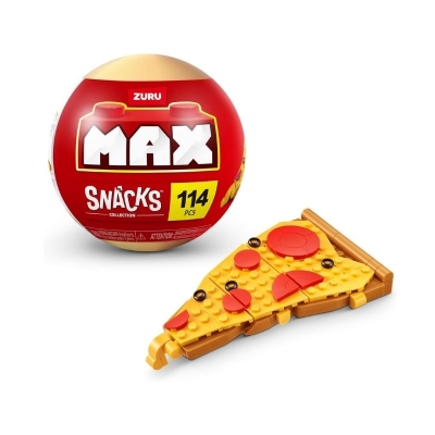 Bloques de Construcción Max Snacks Pizza Serie 1 114 Piezas