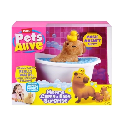 Mascota Sorpresa Pets Alive Mamá Capibara y Bebé Serie 1
