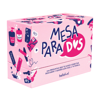 Juego de Cartas para Parejas HelloFun Mesa para Dos 16 Años