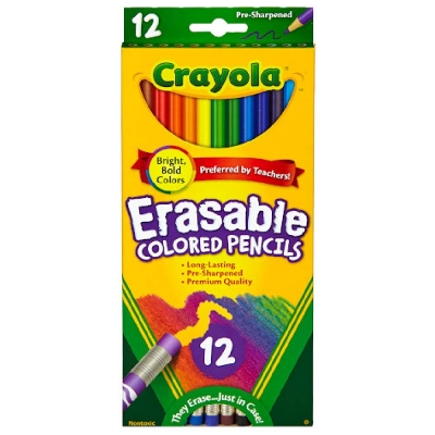 Crayola Lápices Borrables 12 pzas