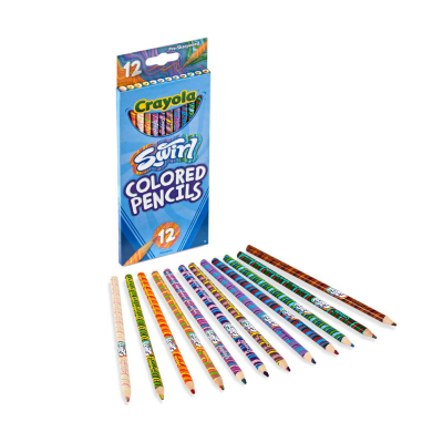 Lápices de Colores Crayola Swirl 12 Unidades