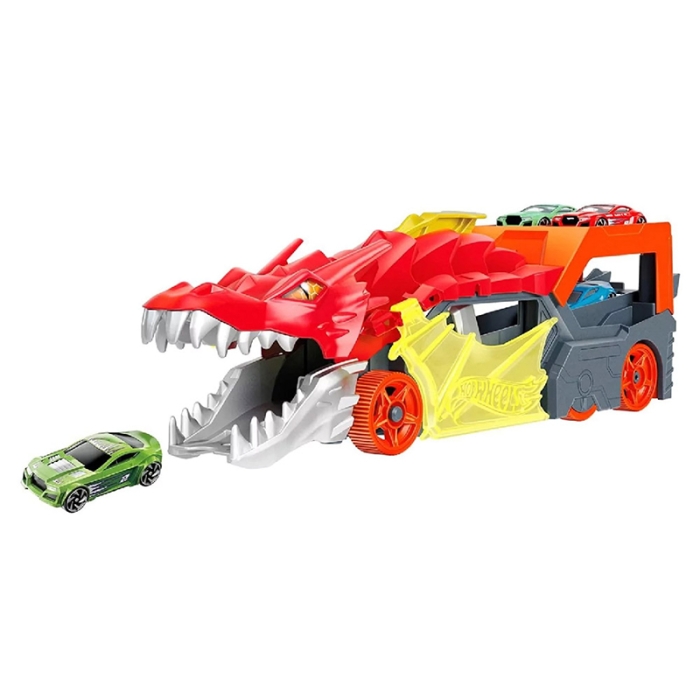 Hot Wheels Remolque Lanzador de Dragón