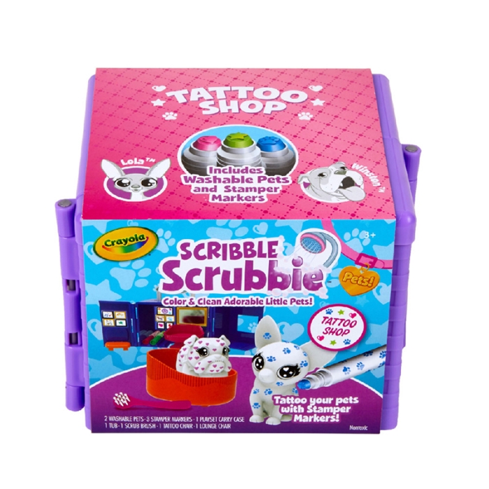 Scribble Scrubbie Pets, Tattoo Shop by Crayola