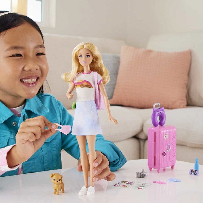 Muñeca Barbie Viajera Barbie De Maleta Set Muñeca Barbie Viajera