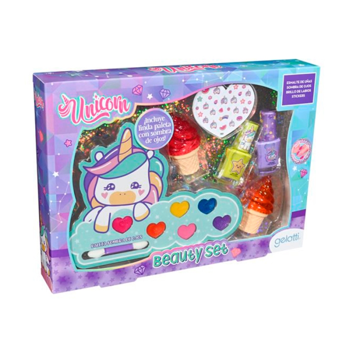 Kit de Maquillaje Lavable para Niñas con Diseño de Unicornio y 27 Piezas Kit de Maquillaje Lavable para Niñas con Diseño de Unicornio y 27 Piezas