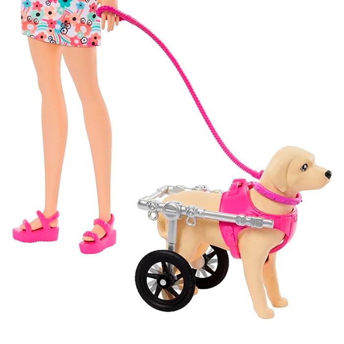 Barbie con el orders perro