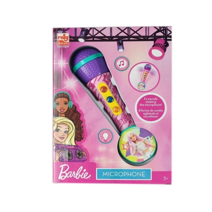Micrófono Inalámbrico Bluetooth Barbie | Karaoke Infantil Con Diseño De Barbie | Regalo Para Niñas Y Fans De Barbie
