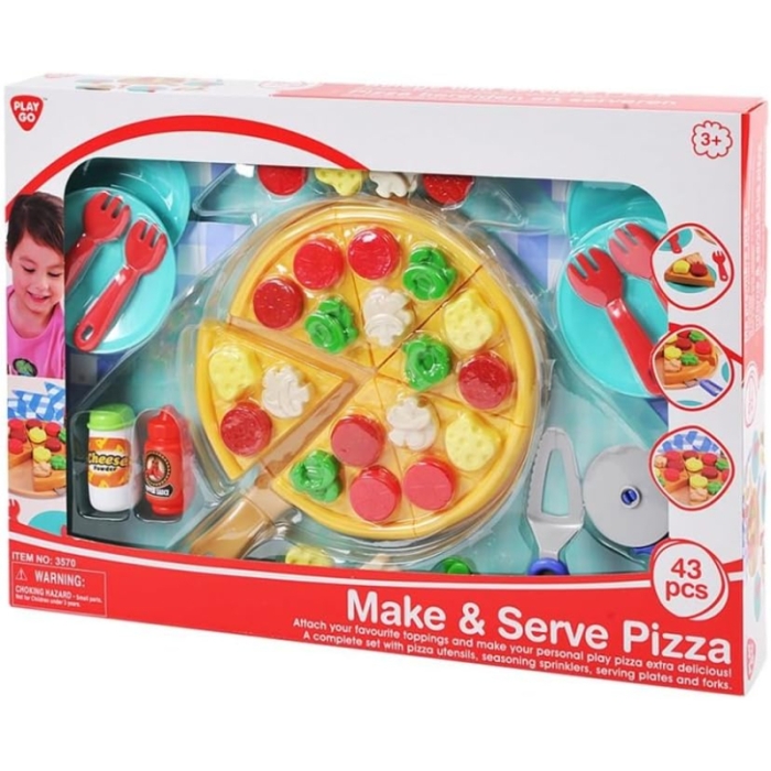 Playset Pizza de 43 Piezas Playgo