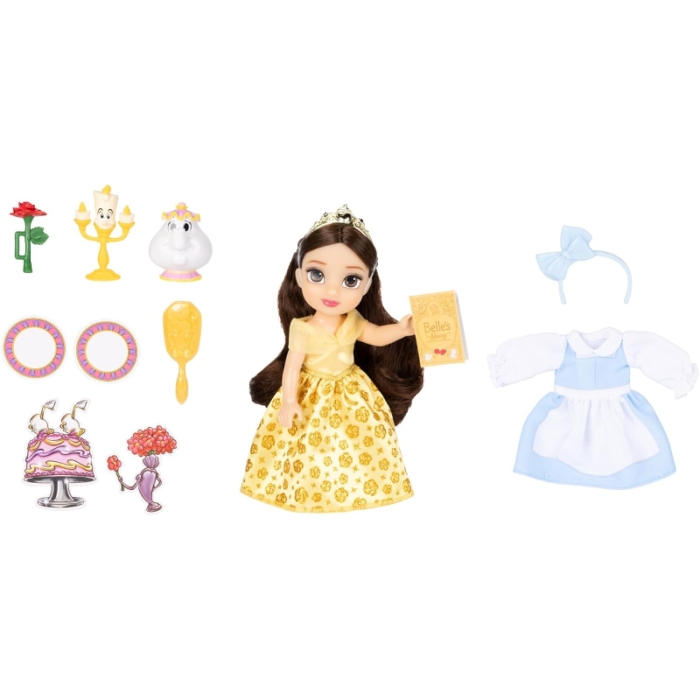 Disney Princess Muñeca Bella Petite con Accesorios